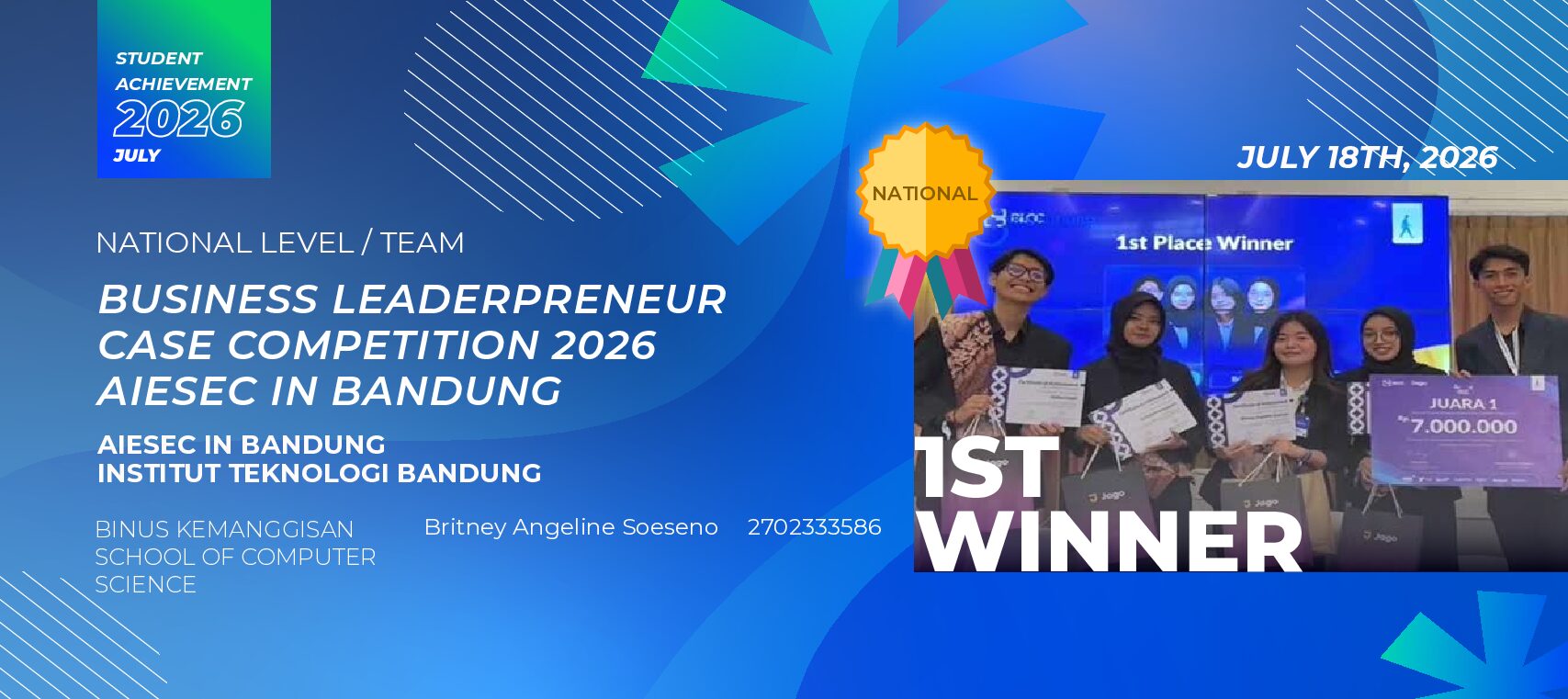 Business Leaderpreneur Case Competition 2026 AIESEC in Bandung