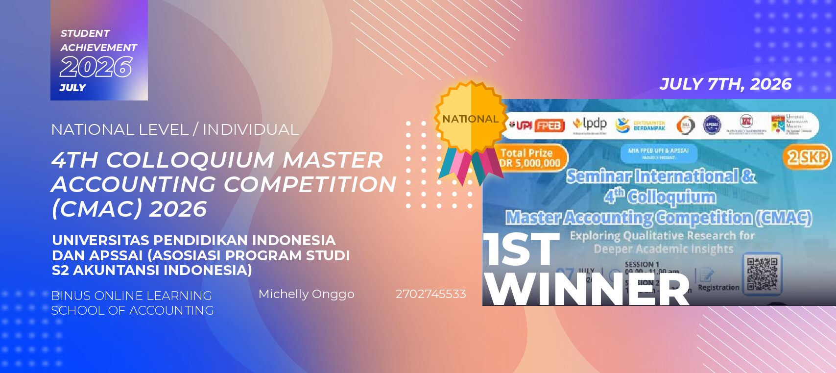 4TH COLLOQUIUM MASTER  ACCOUNTING COMPETITION  (CMAC) 2026