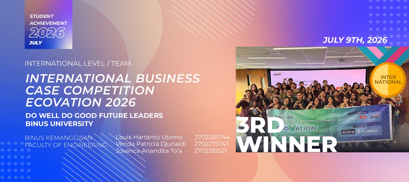 International Business Case Competition EcoVation 2026